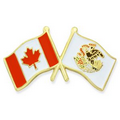 Canada and IL Crossed Flag Pin